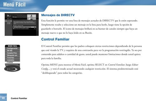 Decodificador DIRECTVÂ®: Manual del usuario. Modelo L11