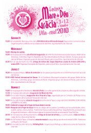 Programa de fiestas castellano - Ajuntament de Vila-real