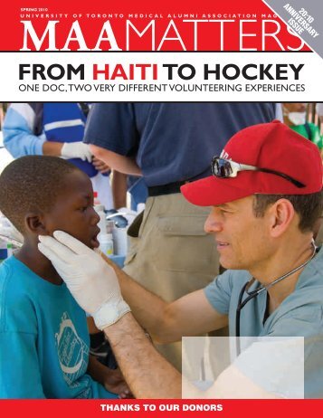 from haitito hockey - University of Toronto Medical Alumni Association