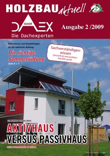 Kundenzeitschrift Holzbau Nr. 2/2009 - DAEX GmbH