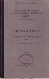 Vol 25 - Dumfriesshire & Galloway Natural History and Antiquarian ...