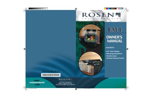 38114 Rosen_gutsImp.p65 - Rosen Electronics