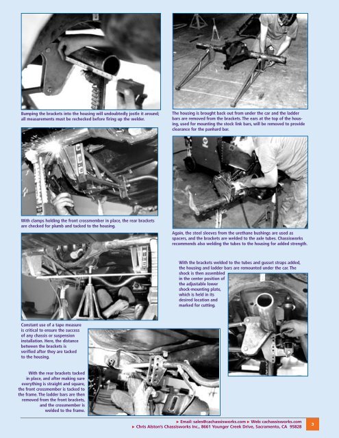 How To Install a Ladder-Bar Suspension - Chris Alston's Chassisworks