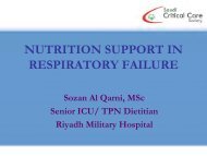 NUTRITION SUPPORT IN RESPIRATORY FAILURE - RM Solutions