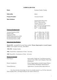 Curriculum Vitae - NSO - National Solar Observatory