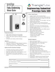 Prestige Solo 399 Trimax Submittal - Triangle Tube