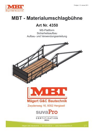 6. Versetzungsvorgang der MS-Plattform - MÃ¤gert G&C Bautechnik