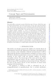 Concept Types and Determination - Journal of Semantics