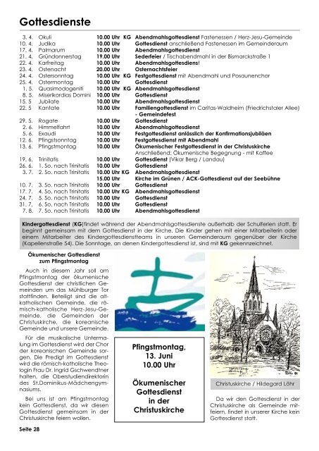 Ausgabe Karlsruhe - Evangelisch-Lutherische Gemeinde