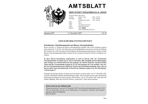 AMTSBLATT - Erlenbach a.Main