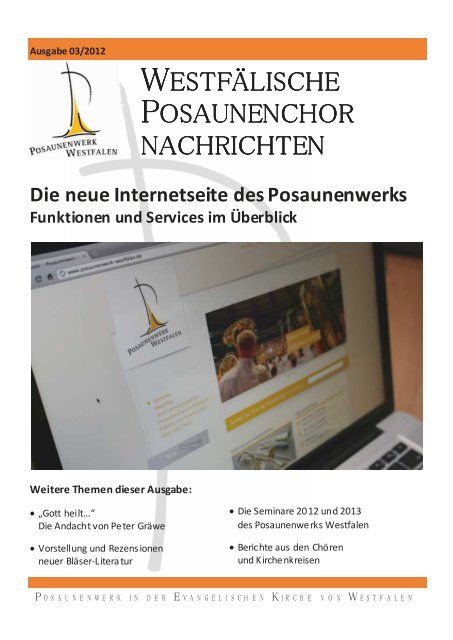 Die neue Internetseite des Posaunenwerks Funktionen und ...