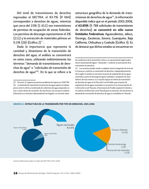 La demanda de transmisiÃ³n de derechos de agua en ... - CONAGUA