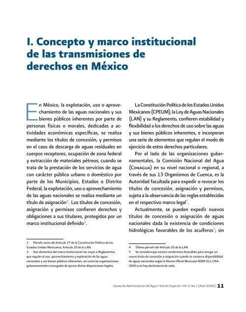 La demanda de transmisiÃ³n de derechos de agua en ... - CONAGUA