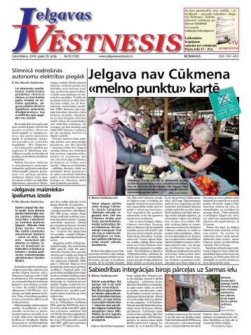 Jelgava nav CÅ«kmena Â«melno punktuÂ» kartÄ - Jelgavas VÄstnesis
