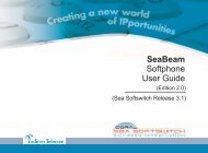 Coral SeaBeam Softphone User Guide (for Coral ... - Tadiran Telecom