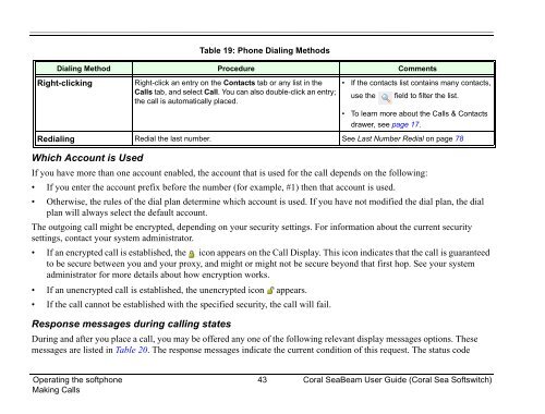 Coral SeaBeam Softphone User Guide (for Coral ... - Tadiran Telecom