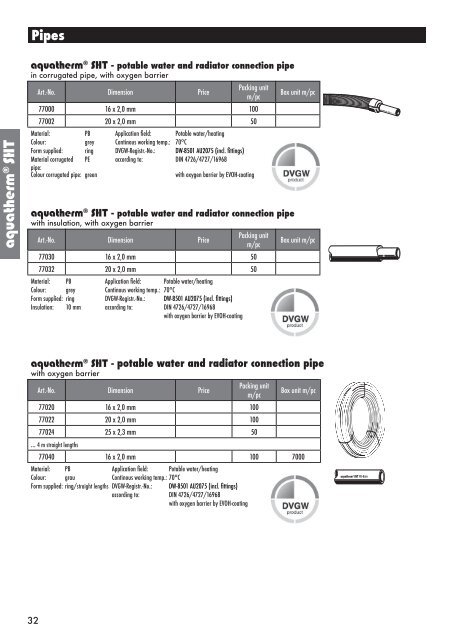 aquatherm product catalaogue (pdf) - Kuysen