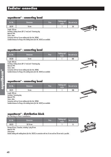 aquatherm product catalaogue (pdf) - Kuysen