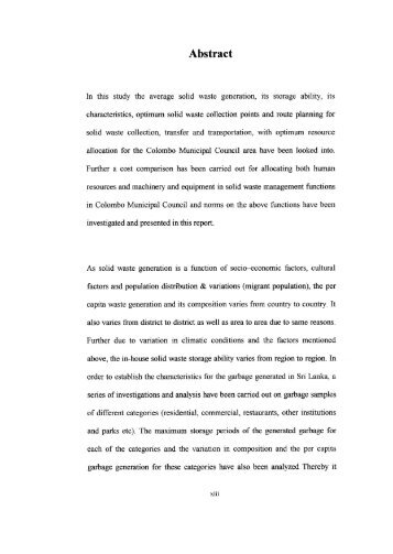 Page 1 Abstract In this study the average solid Waste generation, its ...