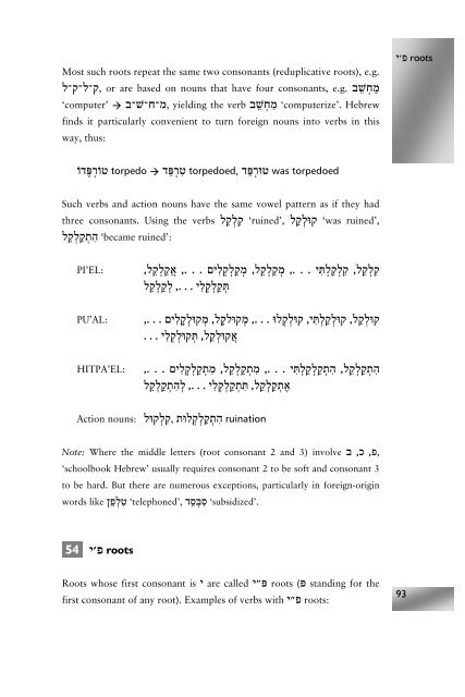 Modern Hebrew: An Essential Grammar