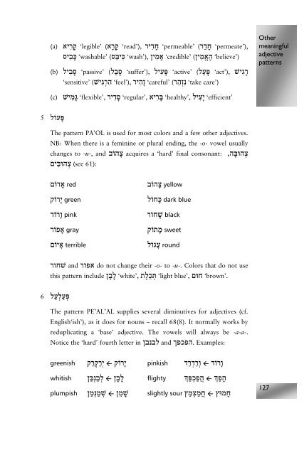 Modern Hebrew: An Essential Grammar