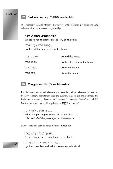 Modern Hebrew: An Essential Grammar