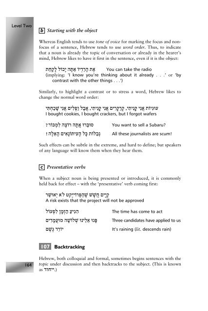 Modern Hebrew: An Essential Grammar