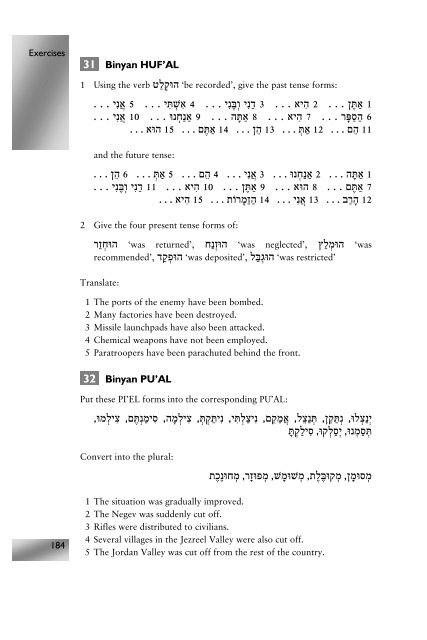 Modern Hebrew: An Essential Grammar