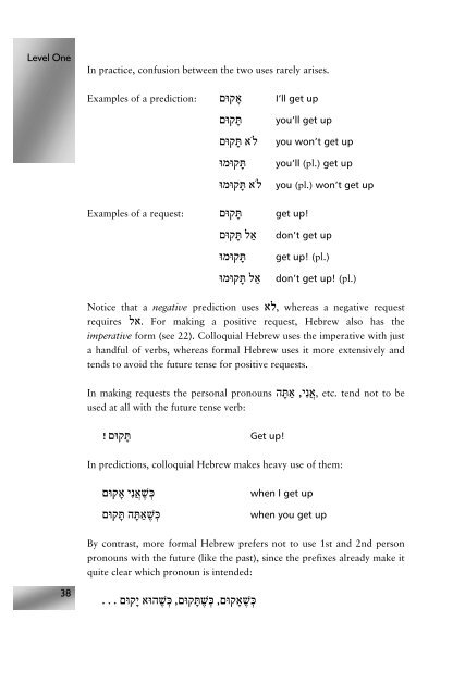 Modern Hebrew: An Essential Grammar