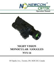 NIGHT VISION MONOCULAR / GOGGLES NVS 14 - Newcon Optik