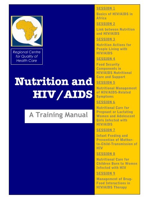 Nutrition and HIV/AIDS: A Training Manual - Linkages Project