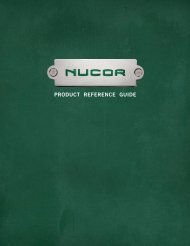 PRODUCT REFERENCE GUIDE - Nucor Steel
