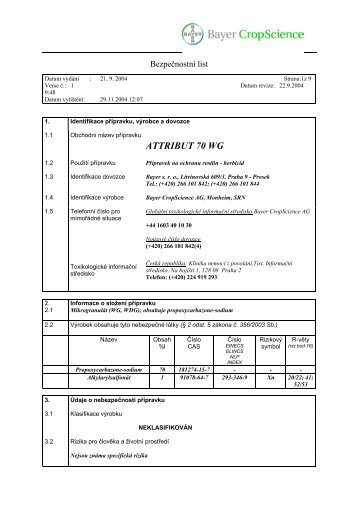 ATTRIBUT 70 WG - Novum Czech sro