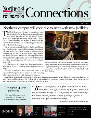 Northeast campus will continue to grow with new facilities