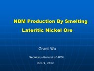 NBM Production By Smelting Lateritic Nickel Ore - International ...