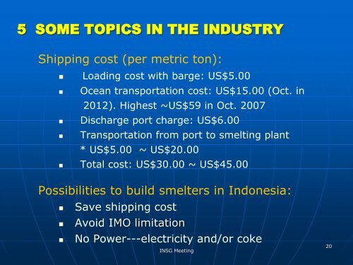 NBM Production By Smelting Lateritic Nickel Ore - International ...