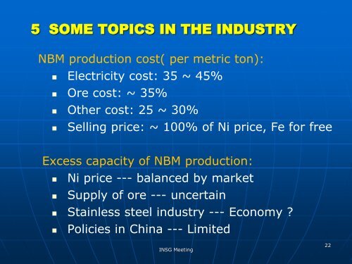 NBM Production By Smelting Lateritic Nickel Ore - International ...