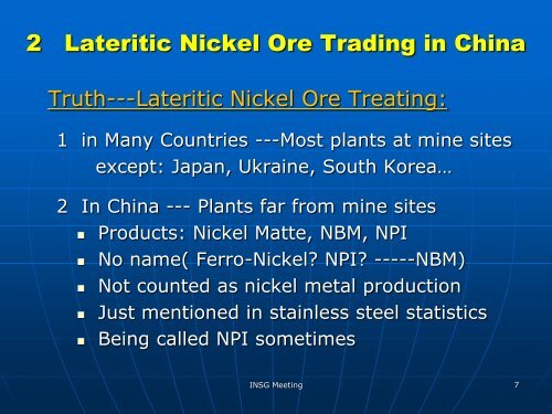 NBM Production By Smelting Lateritic Nickel Ore - International ...