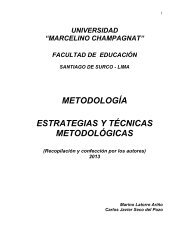 metodología estrategias y técnicas metodológicas - Universidad ...