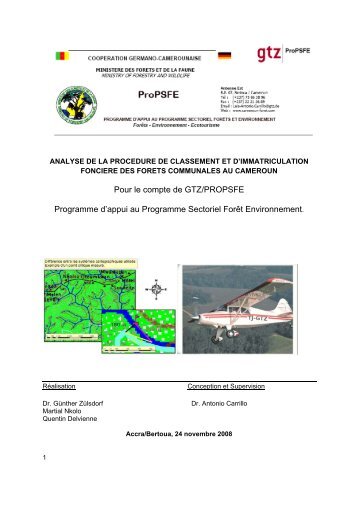 GIZ-ProPSFE - Centre Technique de la ForÃªt Communale