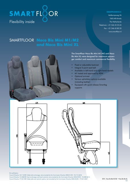 Flexibility inside SMARTFLOOR Noco Bis Mini M1/M2 and Noco Bis ...