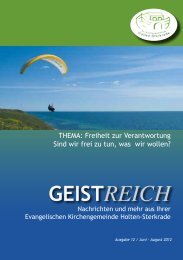 GeistReich 3/2012 - Evangelische Kirchengemeinde