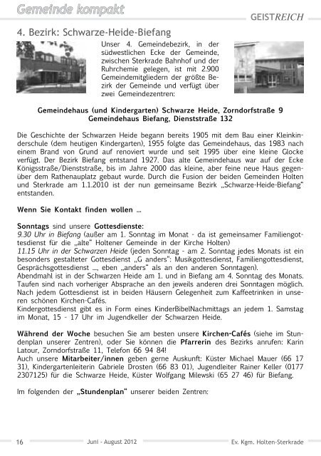 GeistReich 3/2012 - Evangelische Kirchengemeinde