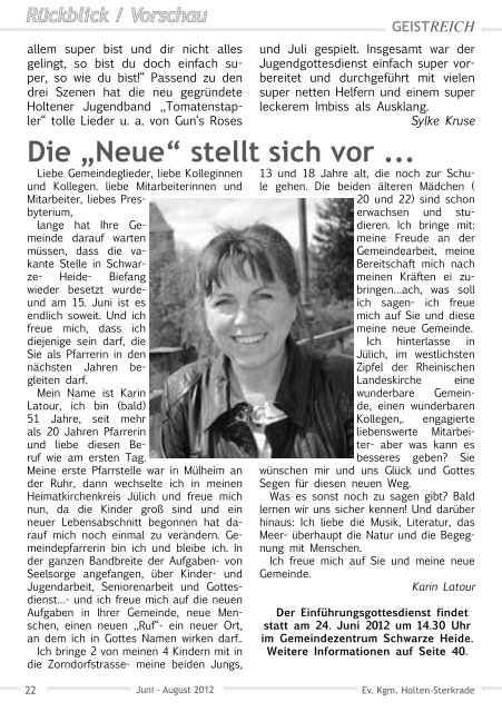 GeistReich 3/2012 - Evangelische Kirchengemeinde