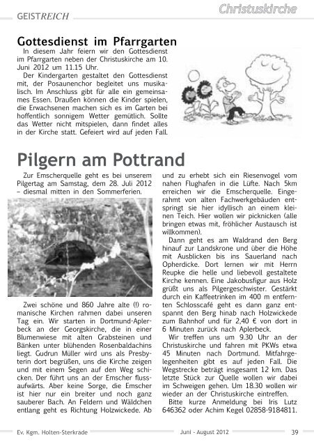 GeistReich 3/2012 - Evangelische Kirchengemeinde