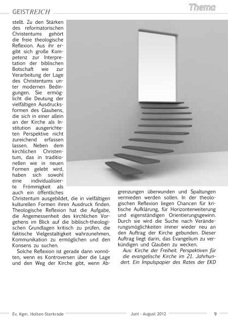 GeistReich 3/2012 - Evangelische Kirchengemeinde