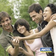 Memoria Anual 2006 (.pdf 2.9Mb) - Antel