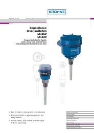 Capacitance level switches LS 210 LS 220