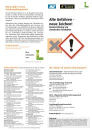 Alte Gefahren - Neue Zeichen (pdf) - umweltberatung