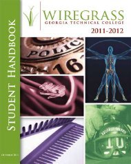 2011-2012 Student Handbook - Wiregrass Georgia Technical College